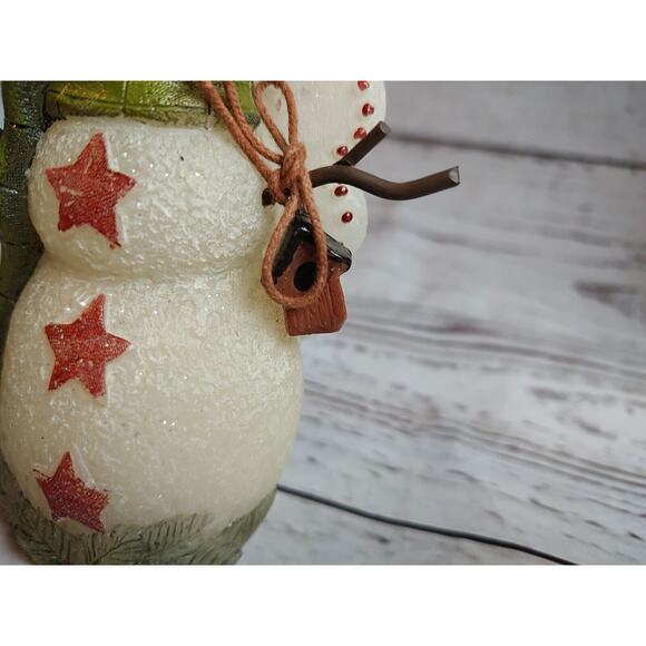 MOLDED SNOWMAN ANGEL Christmas Candle - Picture 4 of 8